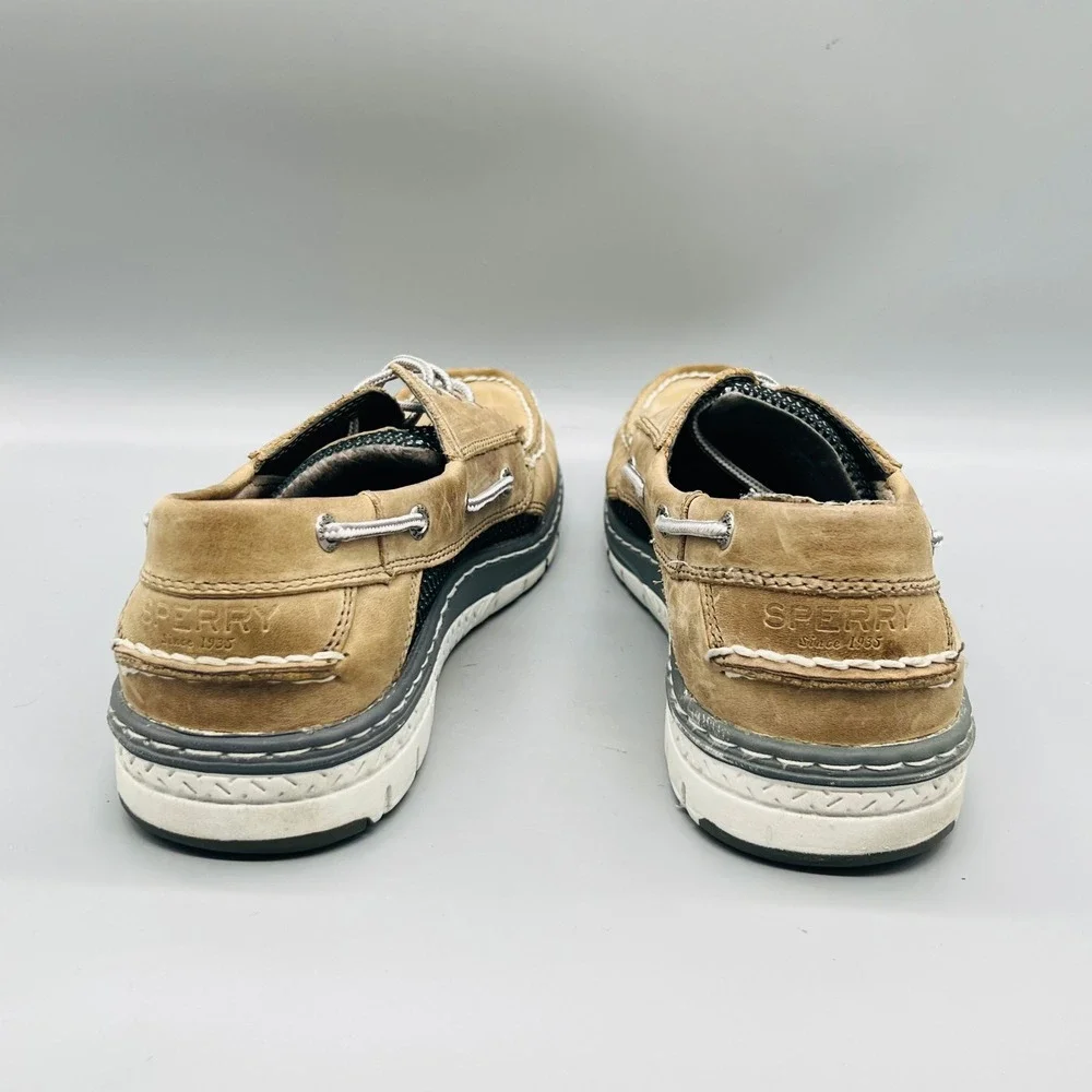 Sperry Shoes Mens 11 Brown Leather Boat Loafers Slip On Casual Comfort Nautical